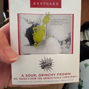 KEEPSAKE the Label Grinch Ornament in Bright Green